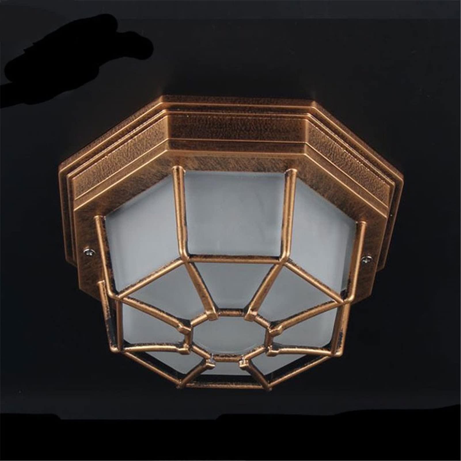 Lampe montée en surface industrielle plafonnier extérieur rétro étanche