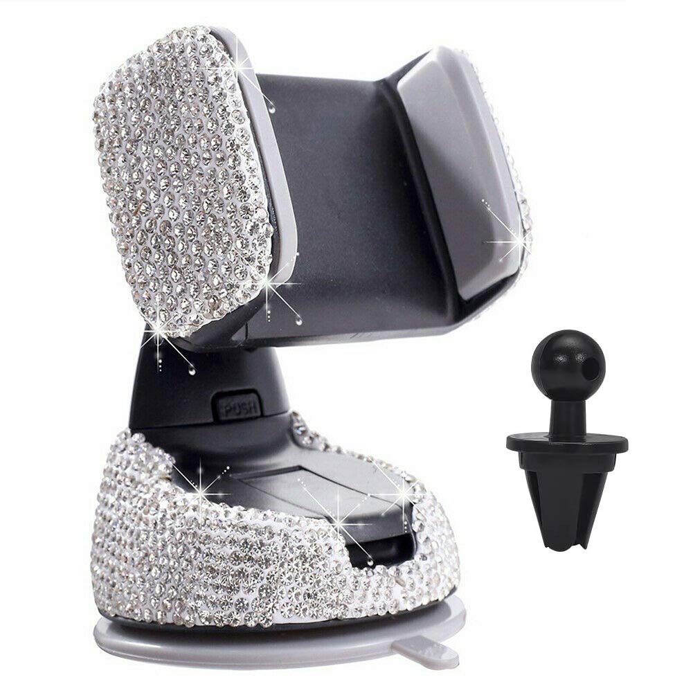 LZLRUN Creative Bling Bling Crystal Diamond Car Phone Holder Car Ornaments Decoration Car Interior Accessories