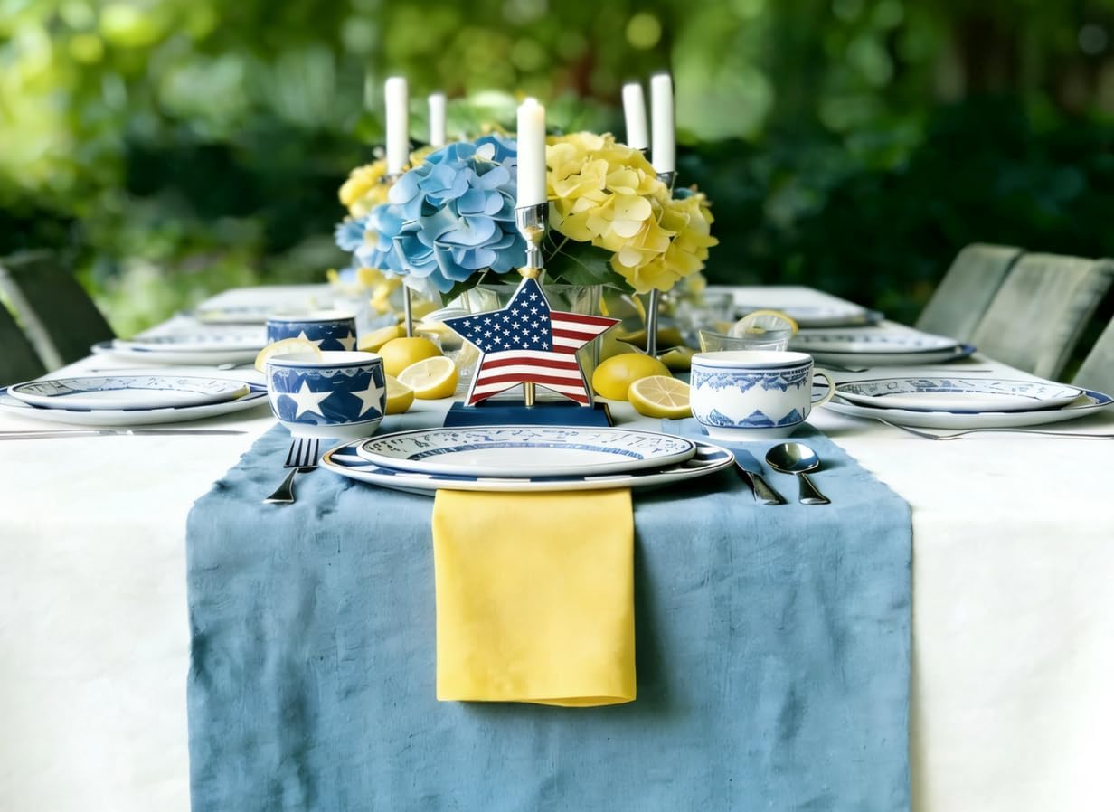 Pale Yellow Cloth Napkins,Soft, Washable(Yellow)