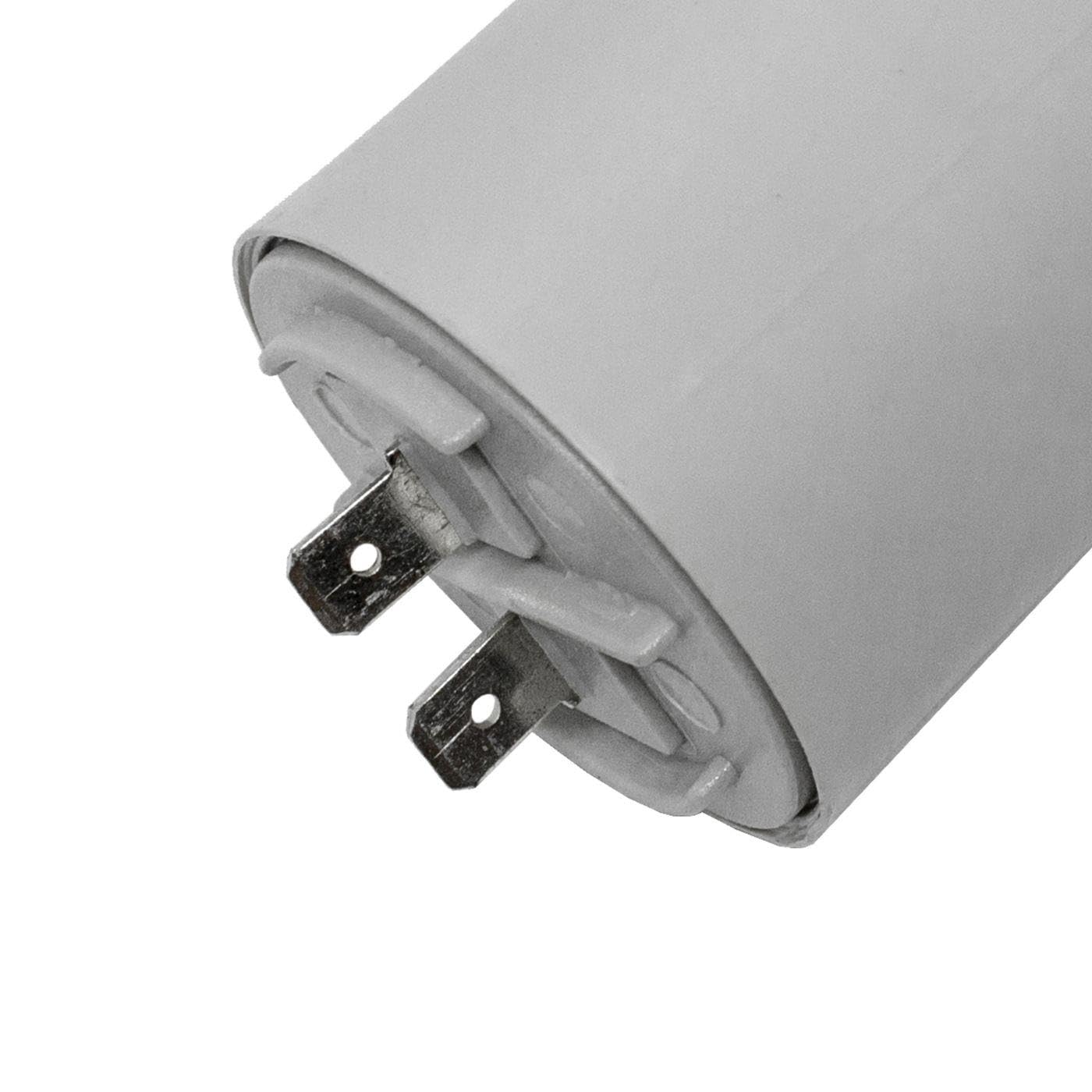 Condensatore Avviamento Motore 25&micro;F 400V | Con Spina 6,3mm | Per Motori Difficili Da Avviare | 45x70mm