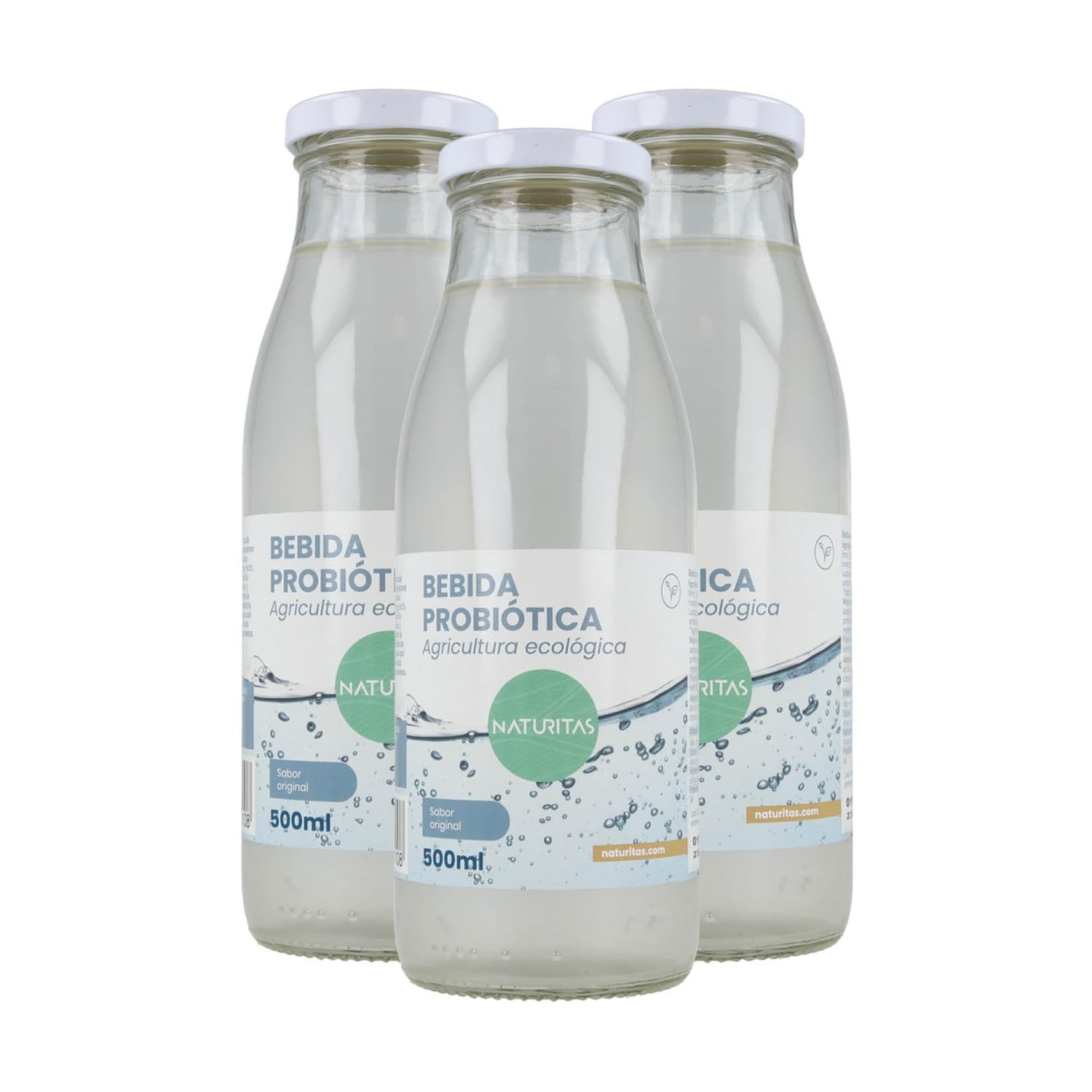 Pack Kéfir de agua Bio | 3x500ml | Naturitas Essentials | Probiótico natural | Bebida fermentada | Bebidas