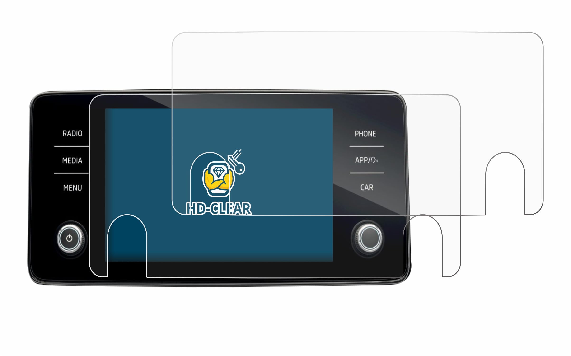 brotect Pellicola Protettiva Vetro per Raspberry Pi Touchscreen 7 Protezione Schermo [Durezza Estrema 9H, Chiaro