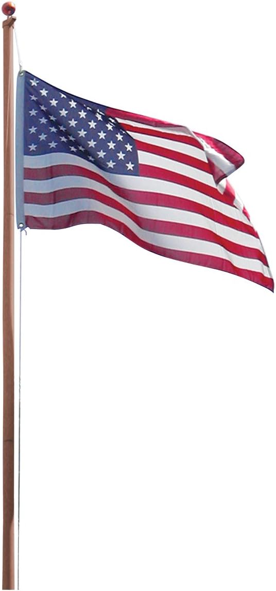 Super Tough Super ToughAS20OP-BRONZE Bronze 20ft Aluminum Residential Flagpole Powder Coated with Flag