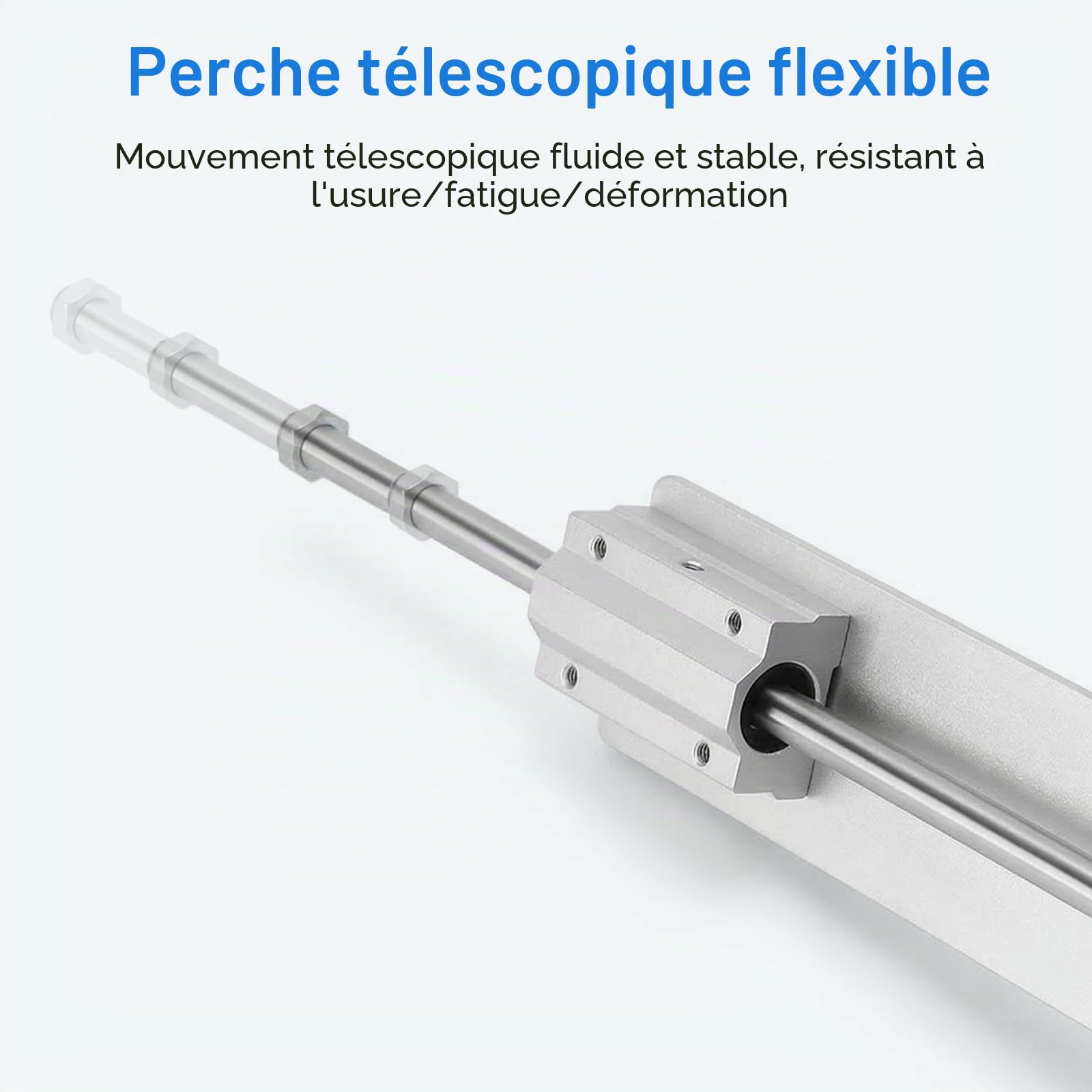 Moteur à piston linéaire, actionneur linéaire avec moteur CC 24V & 290 tr/min, actionneur linéaire télescopique de 3-16 cm avec régulation de vitesse et alimentation électrique