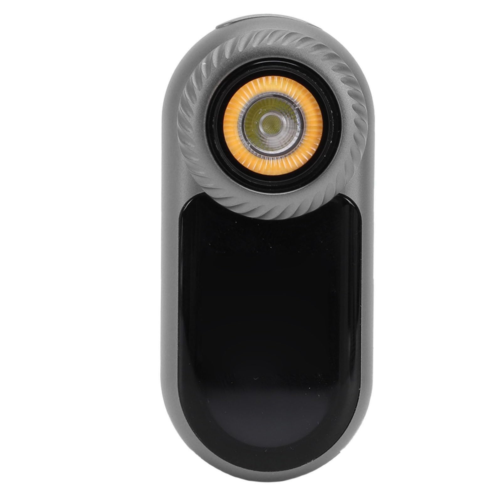 Piccola Torcia Potente Luce LED Ricaricabile con Display RGB per Appassionati di Tecnologia Alluminio Grigio 1 unità