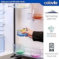 Vista 23 de ColoVie Martini Glasses set of 6,Champagne Flutes set of 6, Stemless, Colored