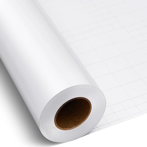 Gueevin Rollo de vinilo mate de 24 pulgadas x 50 pies, rollos de vinilo permanente autoadhesivo para decoración del hogar, taza y cerámica,