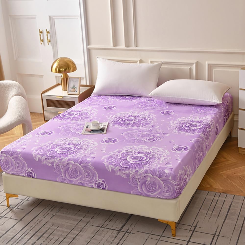 Mengersi Fitted Sheet Queen Size,Queen Fitted Sheet Soft