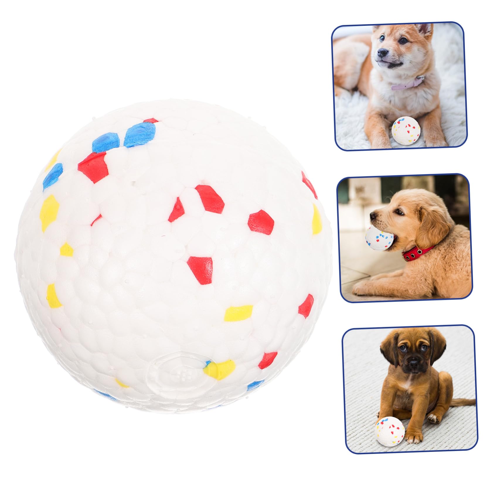 PRETYZOOM 5stücke Hochwertiger Hundespielzeugball Widerstandsfähiger Kauspielzeugball Für Welpen Und Kleine Hunde Interaktives Und Langlebiges Spielzeug Für Drinnen Für Zähnepflege Und