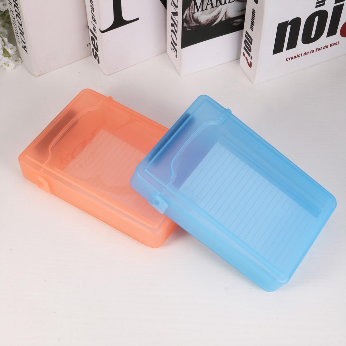 5 Pezzi Custodia Hard Disk Rigida Protettiva in Plastica Durevole con Chiusura Sicura e per Organizzazione Adatta Esterni Colori Misti