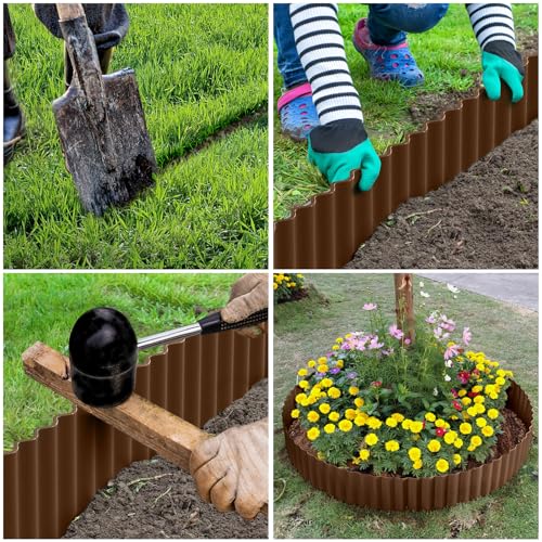 image for LAVEVE Corrugated Metal Garden Edging 6