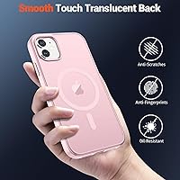 Vista 790 de SUPFINE - Funda magnética para iPhone 13 Pro Max (compatible con MagSafe), (protección contra caídas de grado militar de 10 pies), delgada, Negro