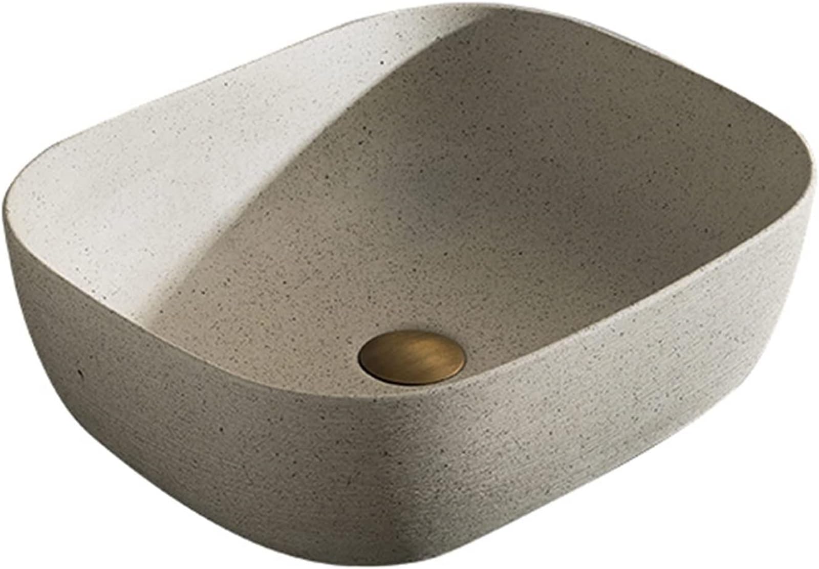 Bathroom Vessel Sink Ceramic Bathroom Sink Bathrooms Basin Porcelain Ceramic Vessel Bathroom Sink, Vessel Sink Spotted Marbling Rectangle Above Counter Porcelain Ceramic Vessel Vanity Sink(B)