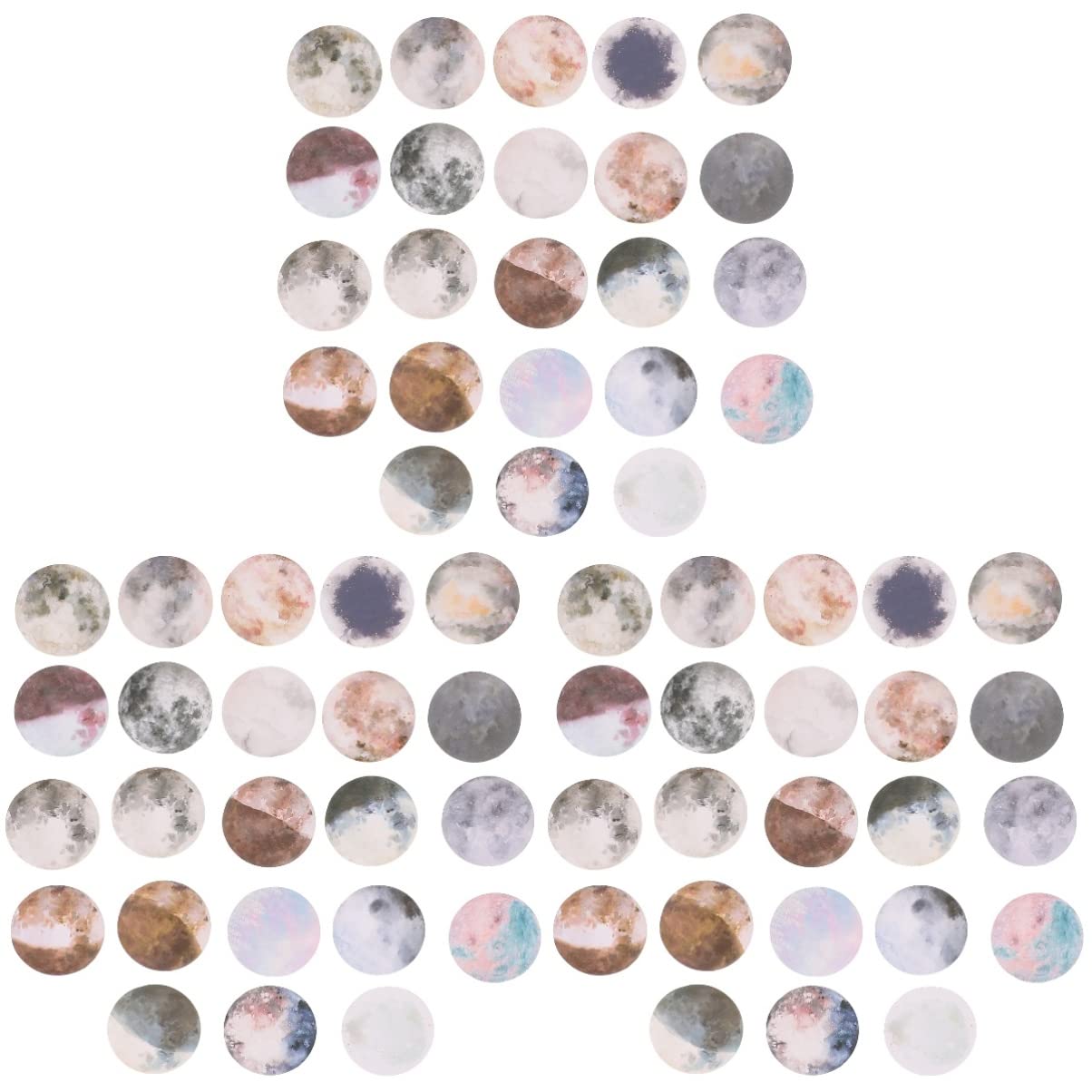 jojofuny 3 Set Adesivi Decorativi Per Diy Per Scrapbook E Facili Applicare E Sicuri Per Amanti Del Scatole*3