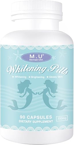 Píldoras para blanquear la piel - Suplemento de hierbas - 3 veces mejor que el glutatión - Enfoque en el brillo claro y suave soporte de la piel -