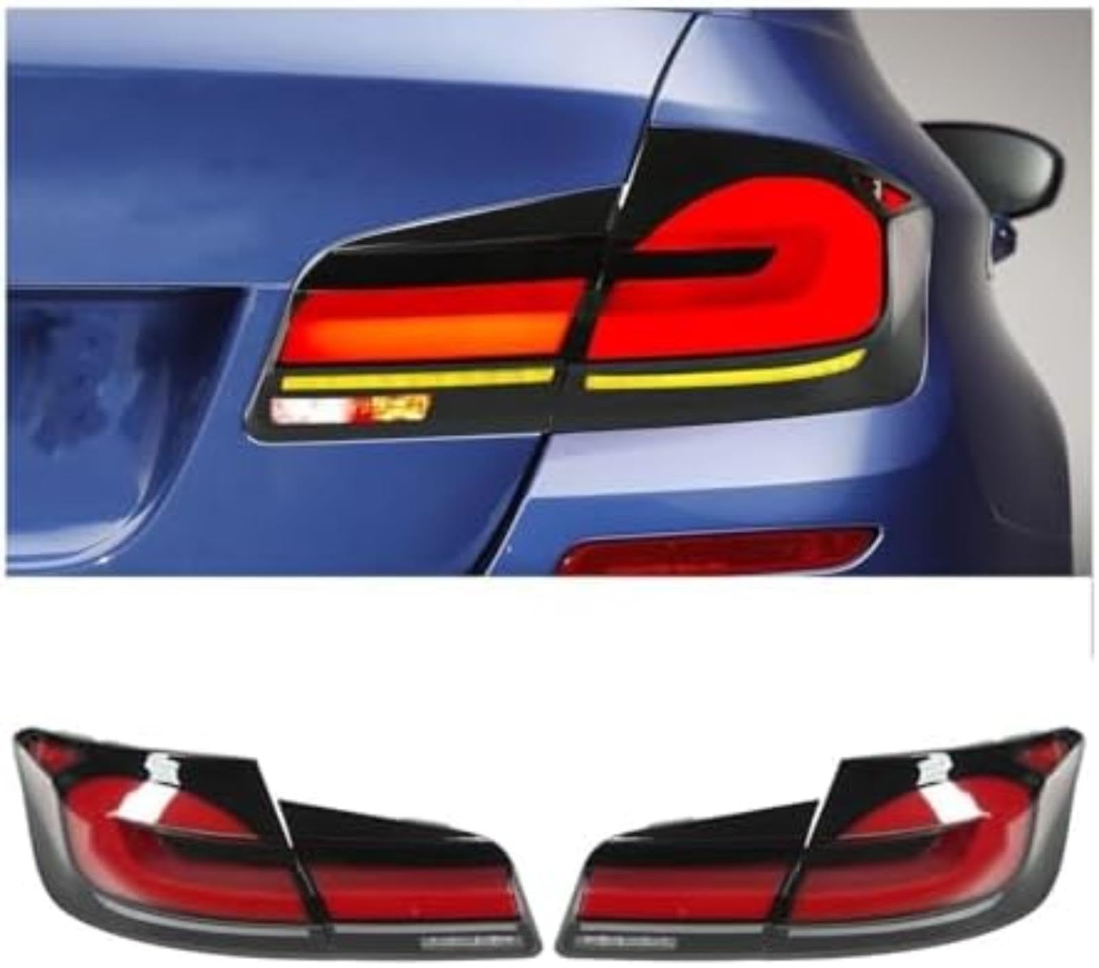 Dla BMW serii 5 F10, dla Sedan M5 2010-2013 20214 2015 2016 Światła tylne dynamiczny skręt, dla sygnału tylna lampa światła Lampka sygnalizacyjna w lusterku bocznym Lampka sygnalizacyjna