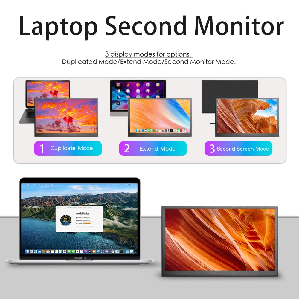 Snapklik.com : 10 Inch Monitor Touchscreen Small HDMI Portable Display ...