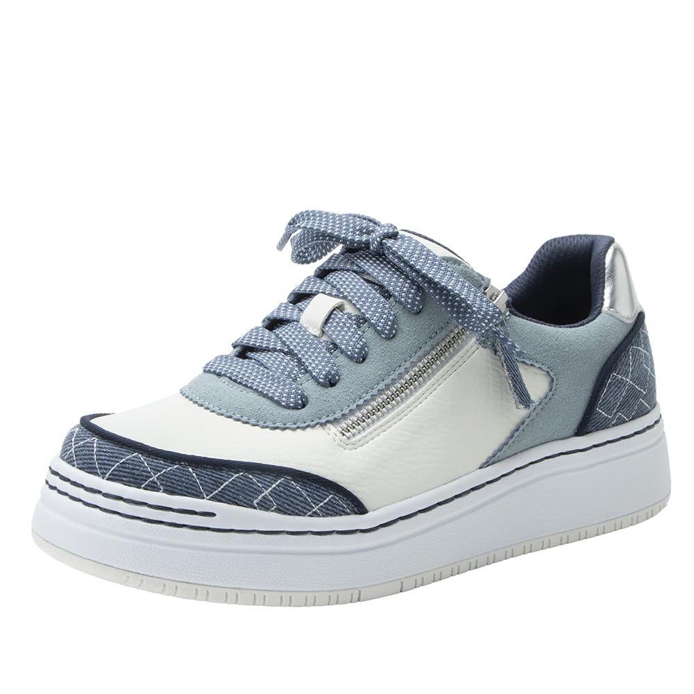 Alegria Women's Averie Zipper Platform Tennis Shoes
