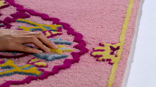 Tapete Boho Bellagio 5' x 8' Rosa/Multicolor miniatura 7