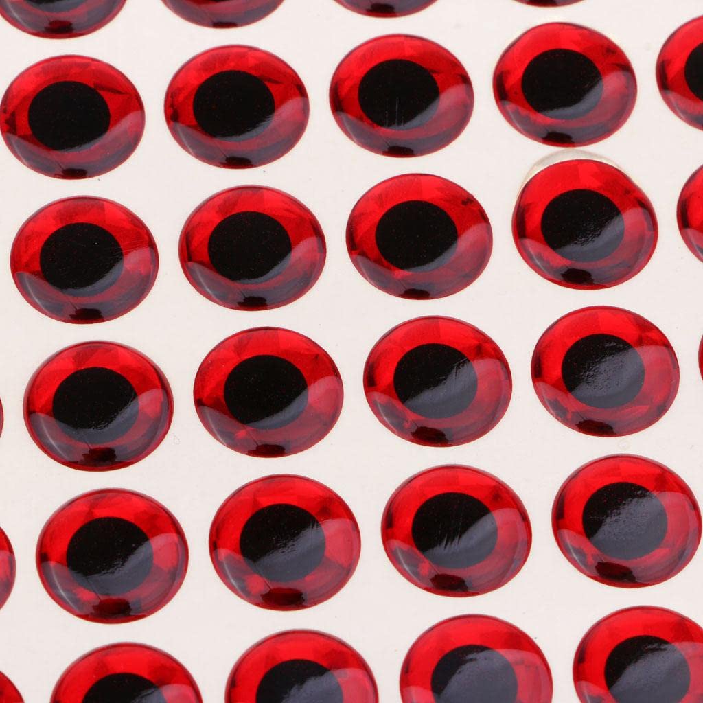 Calandis 100pcs Fishing Lure Eyes 3D Holographic Eyes Fly Tying Jigs Crafts DIY 12mm-image-7