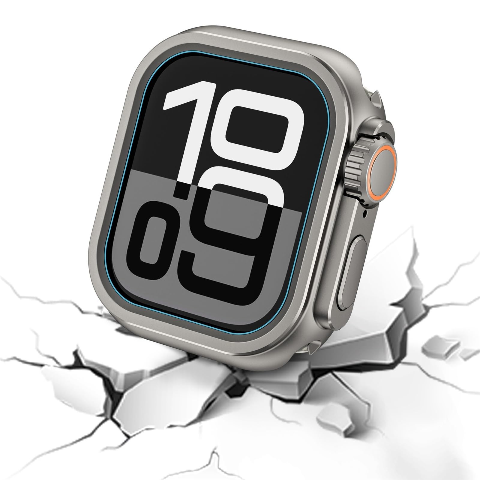 SAAWEE Funda de protección de Metal para Apple Watch 46mm 45mm 44mm funda protectora de marco para iWatch Series 10 9 8 7 6 5 SE cambiar a Ultra 2 49mm