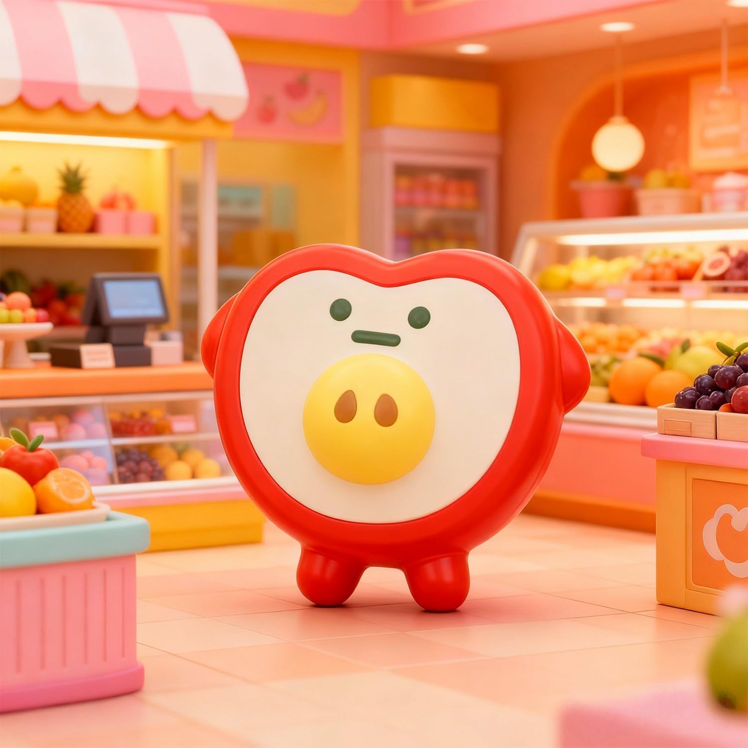 6 Pieces Fruit Squeezable Series Blind Box Figures, Random Design Fruit Figures Collectible Slow Rising Squishy Toy, Cute Stress Relief & Fidget Toys for Gift
