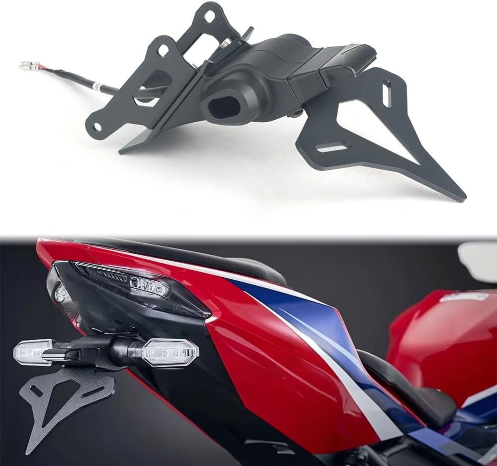 Fits for Honda CBR1000RR-R 2020-UP Motorcycle Rear Tail Tidy License Plate Holder Bracket Kit Black Fender Eliminator