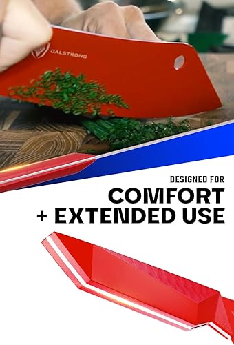 Miniatura 4 de Dalstrong Chef & Cleaver Hybrid Knife - 8 inch - 'The Crixus' - Shadow Black Series - Marauder Red Edition - Red Non-Stick Coating - High Carbon -