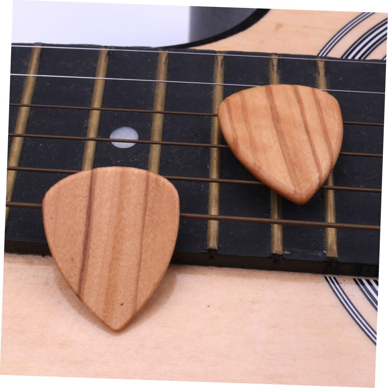 16stücke Olivenholz Gitarrenplektren Praktische Picks Für Akustik Gitarre Langlebig Und Klangstark Für Gitarristen Und Musikliebhaber