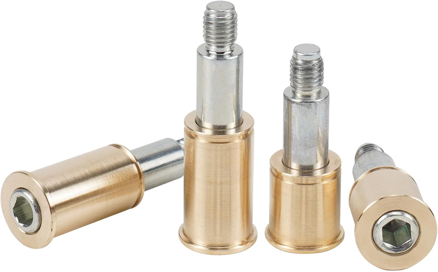 Bevinsee Front Solid Brass Brake Caliper Guide Bushing Kit Compatible with E9X 335i M3 E60 E61 525i E63 E64 650i 645ci E82 1M E89 Z4 E84 X1, See Fitments, Replacement for 34116758707