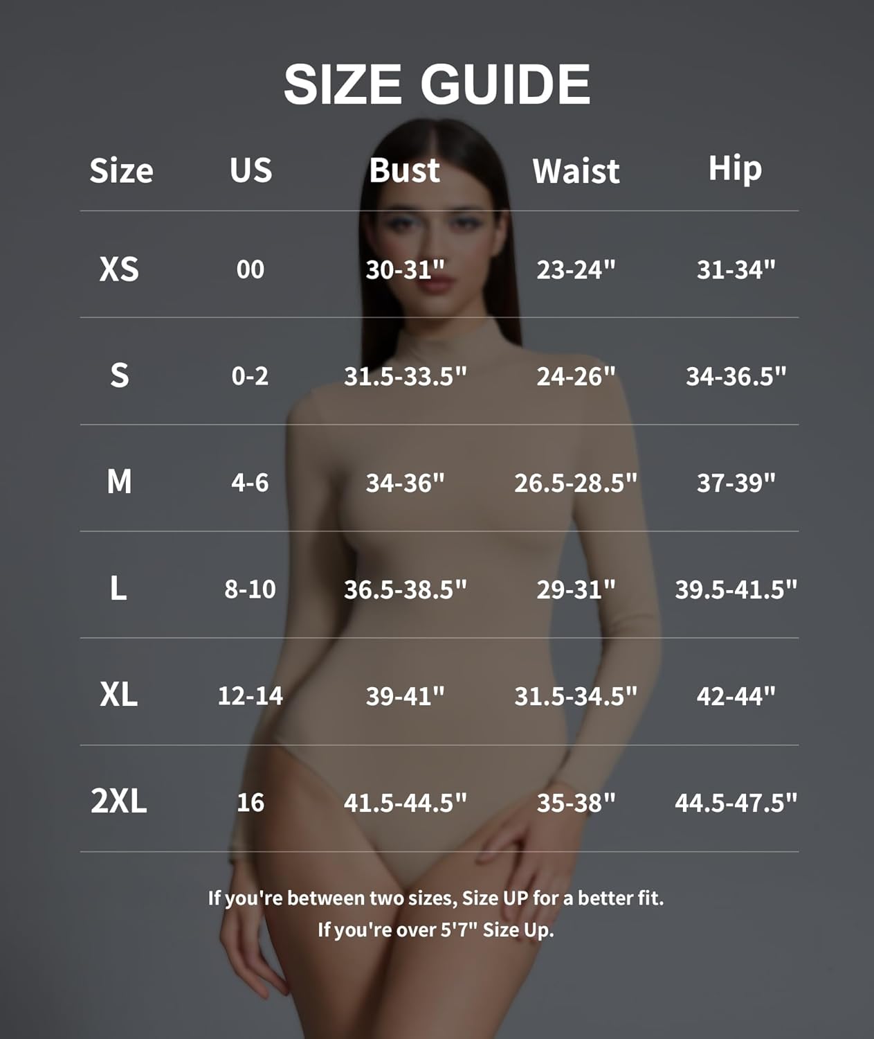 Women’s Mock Turtleneck Bodysuit Long Sleeve, Double lined Body suit Top Suitable for Going out - Image 6