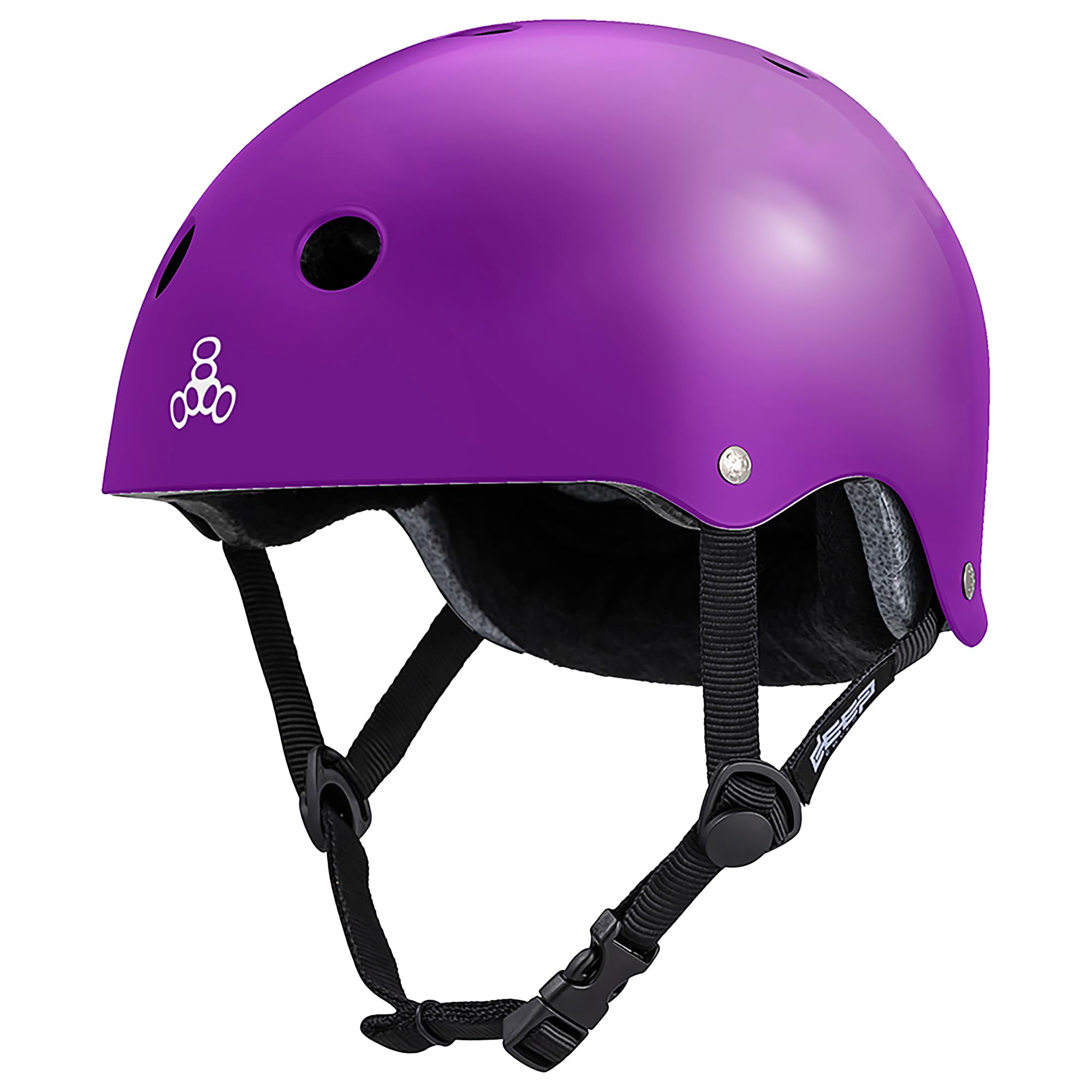 Triple Eight Deep Cover Helmet – Ideal for Skateboarding, Bicycling, BMX, and Roller Skating