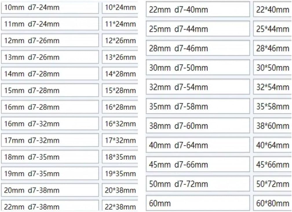 Wał z uszczelnieniem sprężynowym, Uszczelnienie mechaniczne wału pompy wodnej EA560A 10-60 mm pojedyncza sprężyna śrubowa(60 * 80MM)