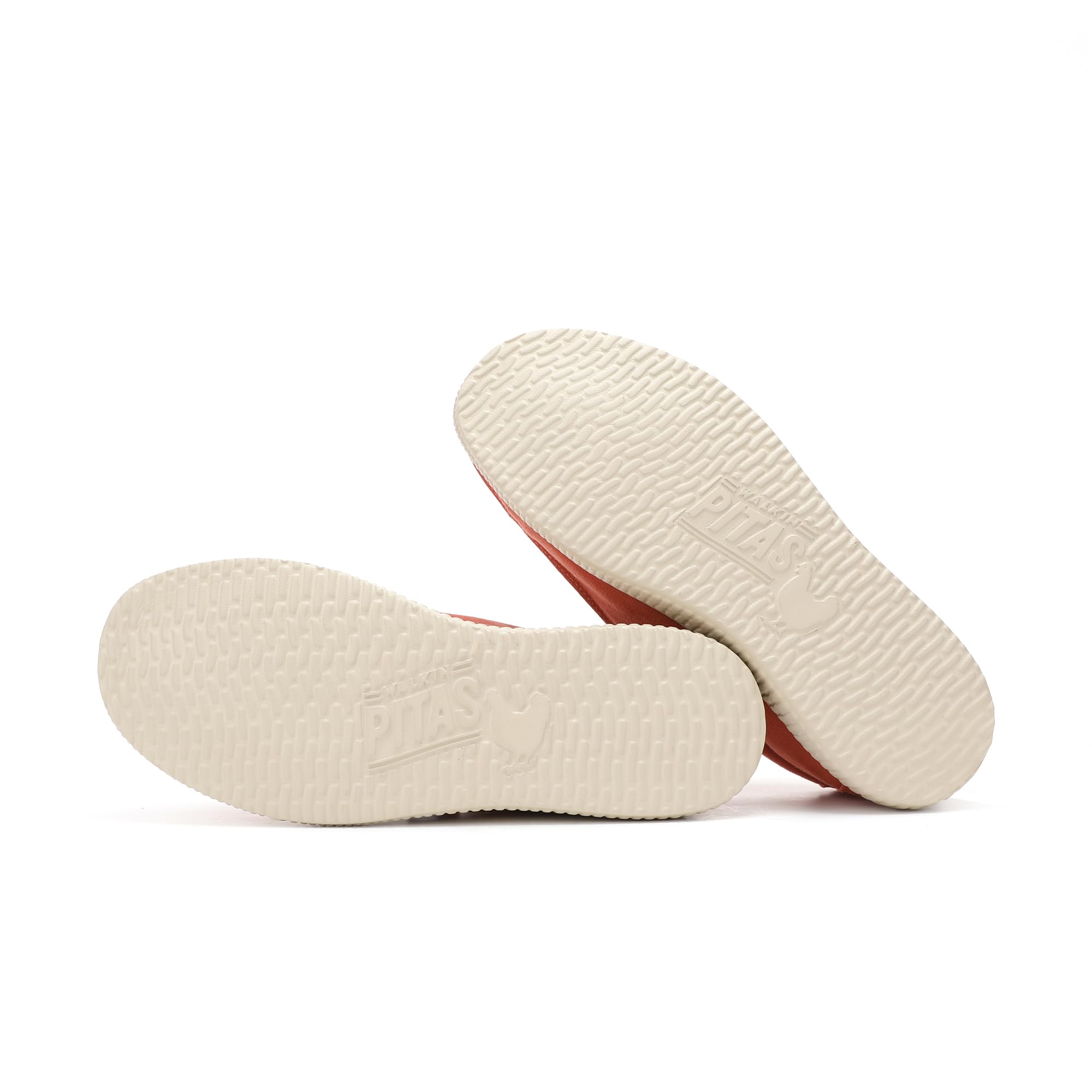WALK IN PITAS | WP150 Washed | Mocasines de Hombre | Naranja 42 | Náuticos Casual |Zapatillas de Tela | Zapatos sin Cordones | Deportivas Casuales | Calzado de Walkinpitas