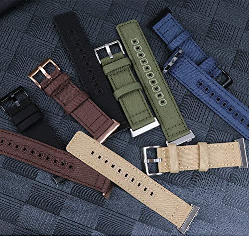 Shieranlee Compatible with Oppo watch 1 41mm strap,Soft Woven Nylon Replacement Band with Adjustable Closure - Image 3