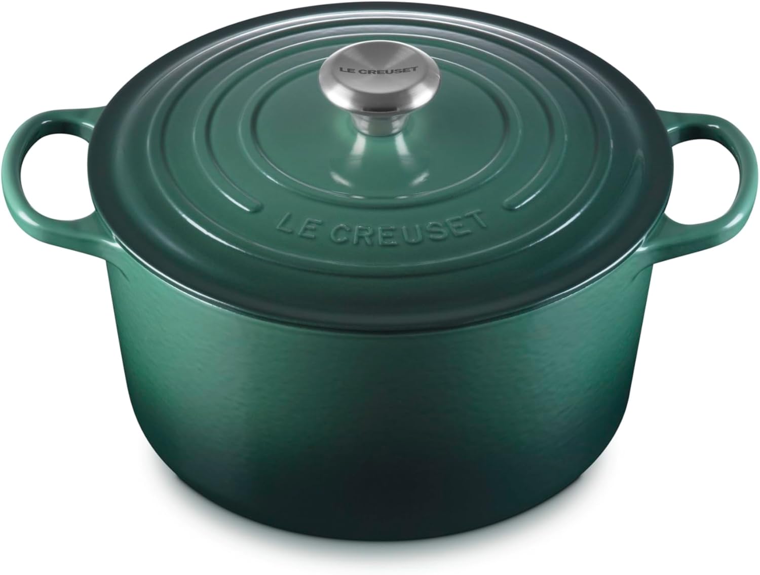 Le Creuset Signature Deep Round Dutch Oven 6.5 Qt Enameled Cast Iron Artichaut - Extra Depth for Stews Soups Roasts