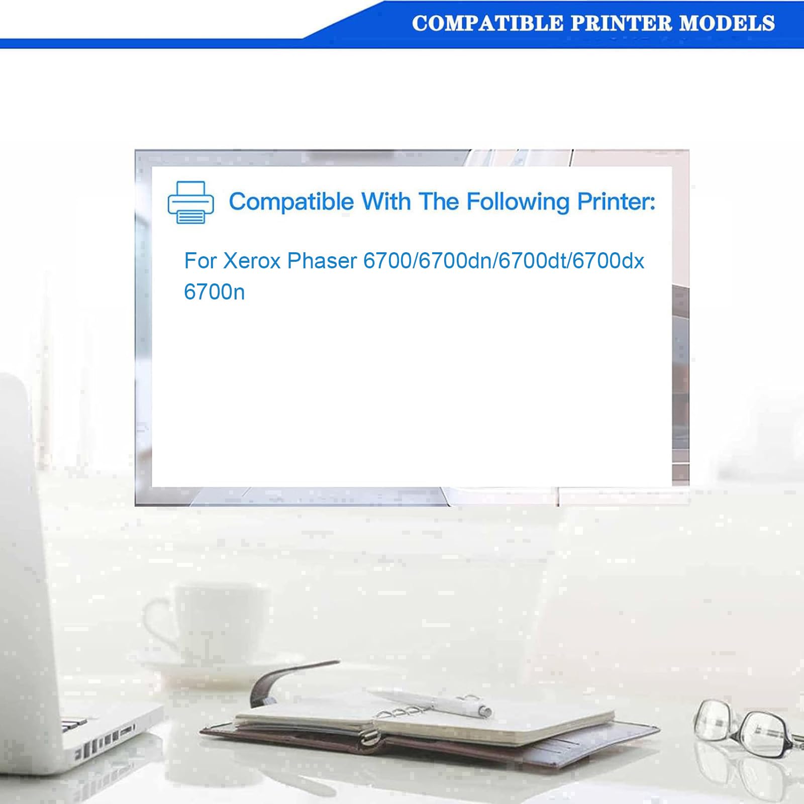 Unidades de tambor de color compatibles 6700 (tambores 108R00971/72/73/74)