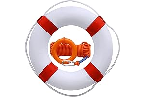 Pool Safety Throw Ring Life Preserver Ring Buoy for Swimming Pool