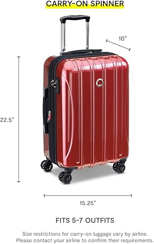 Miniatura 4 de DELSEY Paris Helium Aero - Maleta rígida con ruedas giratorias Brick Red 07644RD
