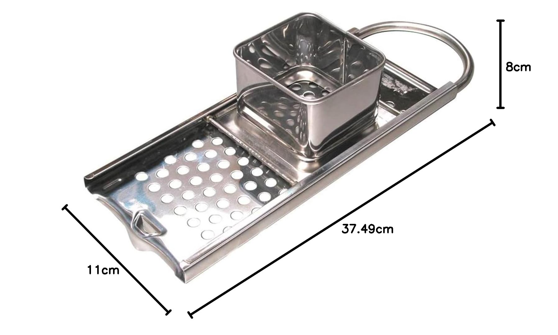 Riess Kelomat, 2440-147, râpe à spaetzle, presse/purée, Niro, longueur 8 cm, largeur 11 cm, hauteur 37,5 cm, poids 0,365 kg, inoxydable, NIRO