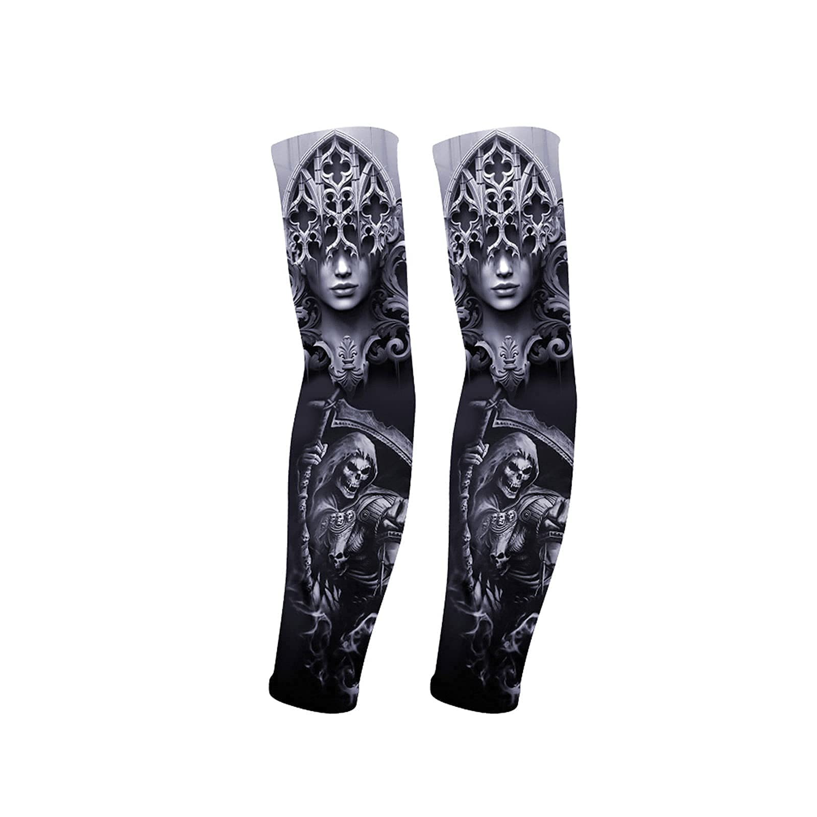Ahxn Unisex Bleach Uv Sun Protection Arm Sleeves For Men & Women-Upf 50+ Sports Compression Cooling Sleeve-Unique Tattoo Sleeve Gift, All Code
