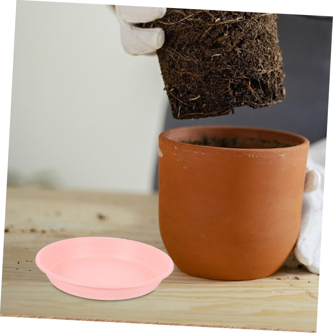 INOOMP 10piezas Bandeja para Macetas De Plástico Antigoteo Platillos Resistentes para Plantas Bandejas De Agua para Jardineras