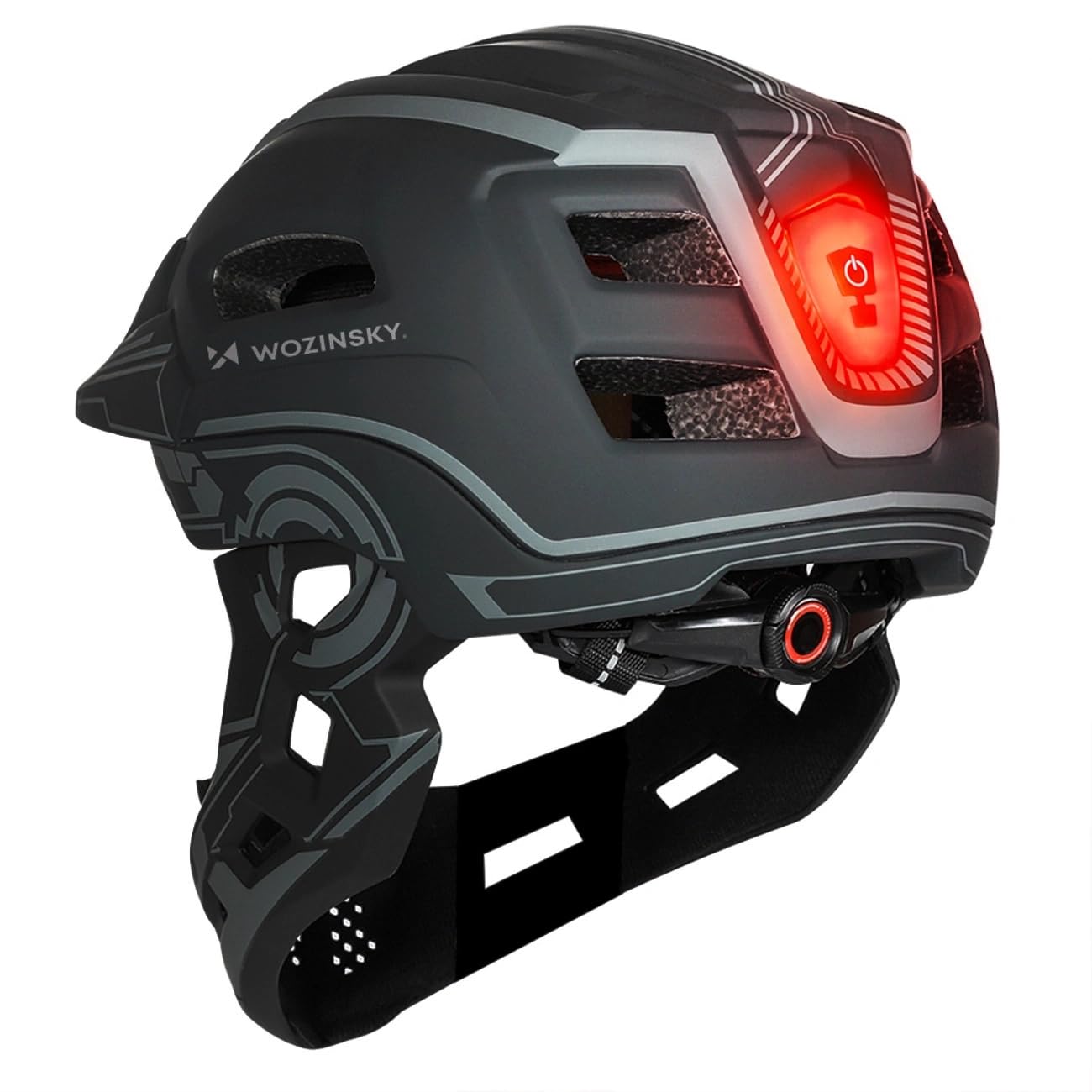 Fullface Kinderhelm MTB Fahrradhelm Helm für Radfahren Wozinsky Größe S 52-56 cm
