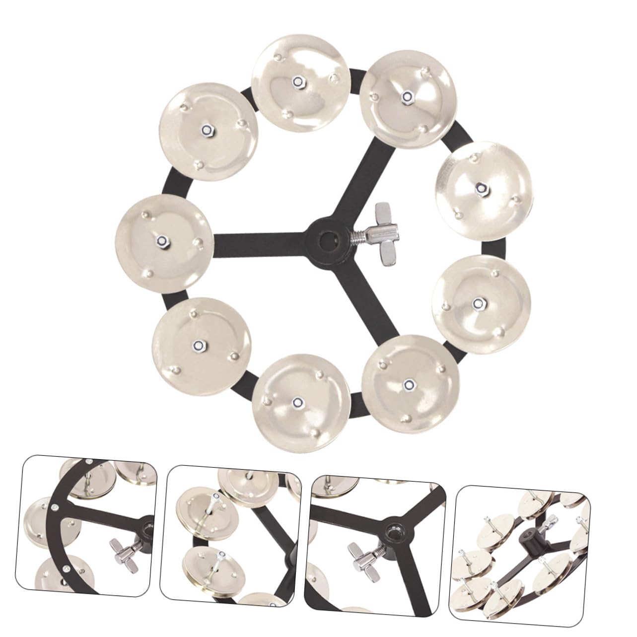 Campana de Hi-hat de Cobre Plata para Batería, Profesional