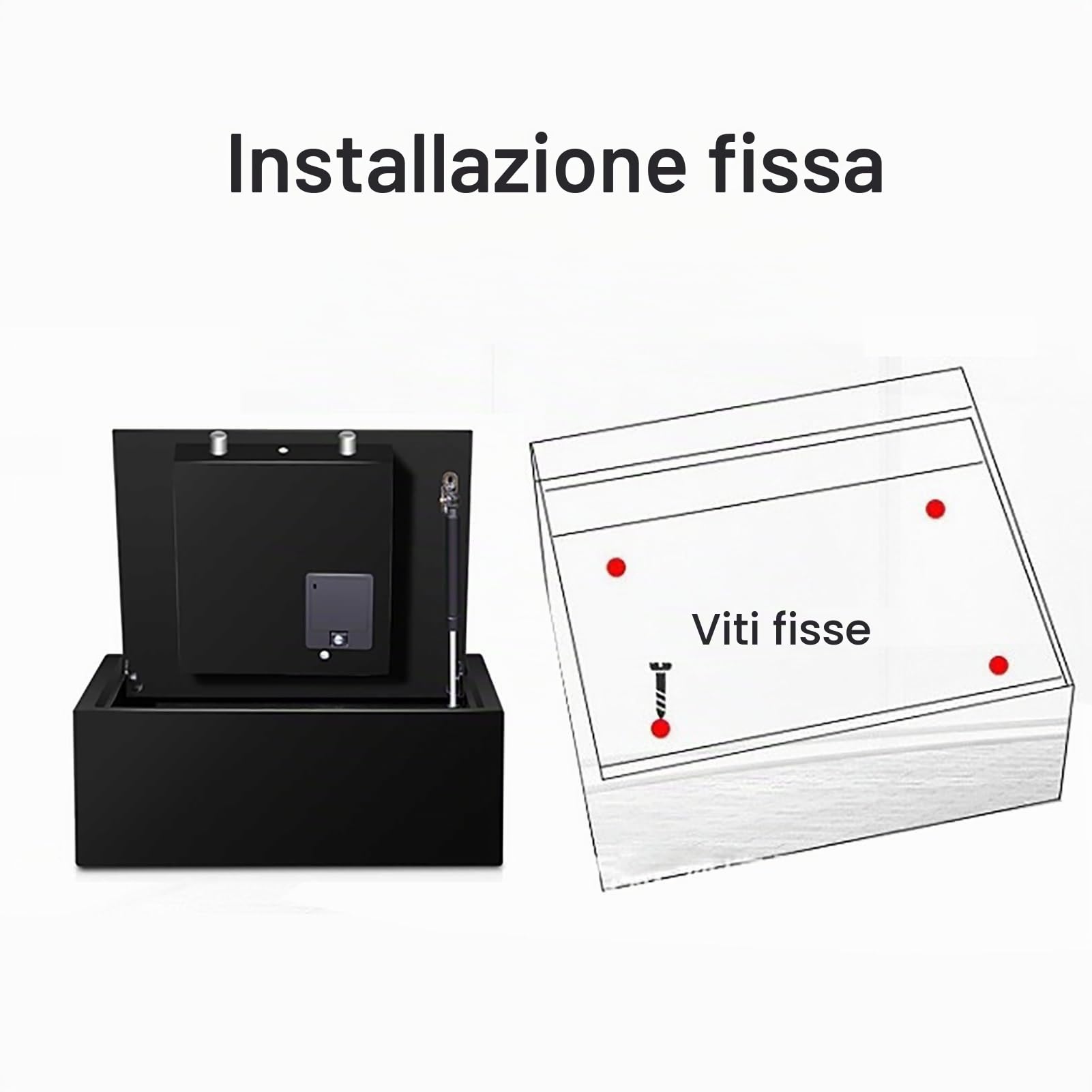 Cassaforte Nascosta Cassaforte a Pavimento Cassetta Sicurezza Piccola Safe per Hotel, Ufficio, Casa o Appartamento