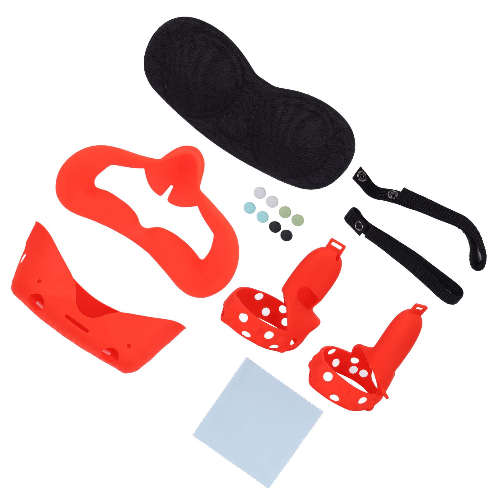 SENECESLI Juego de Accesorios para Gafas VR, Kit Completo de Protección de Silicona para Auriculares 2 con Cubiertas Protectoras 13 en 1 Que Incluyen Protector de Lente, Máscara Facial, Cubiertas de