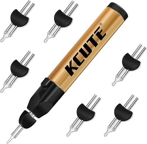 Chispee Quemador de hilo II con un toque para terminar el tejido de cuentas, cera de fusión rápida, cuero tallado y proyectos de hilo de fusión (1