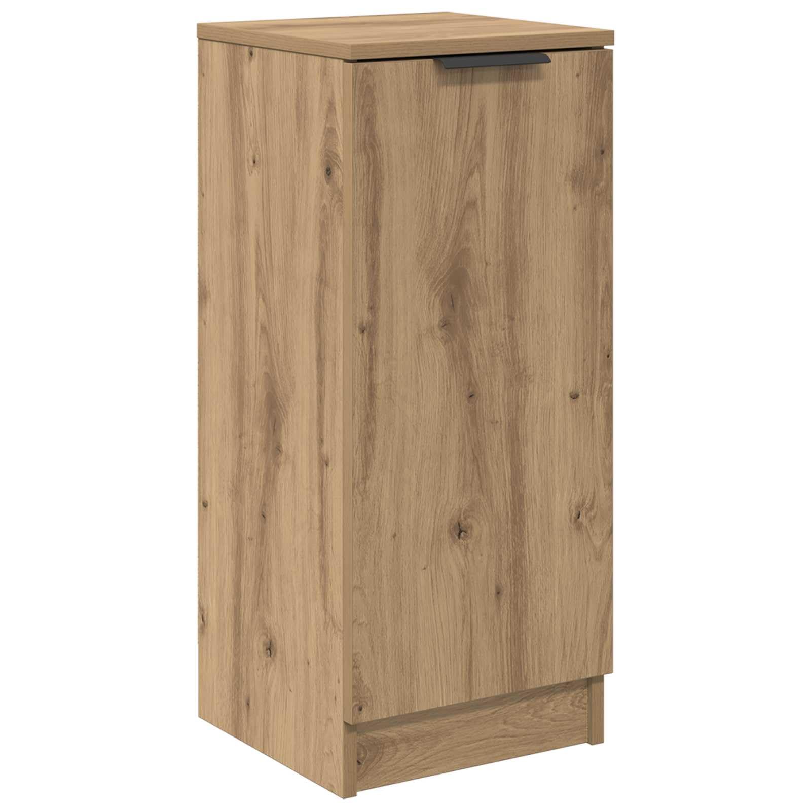 Bufet 3 pcs Dąb rzemieślniczy Materiał drewnopochodny Nowoczesny kredens do salonu i jadalni 120x30x70 cm z 4 drzwiami półkami pojemny mebel do przechowywania naczyń i dekoracji