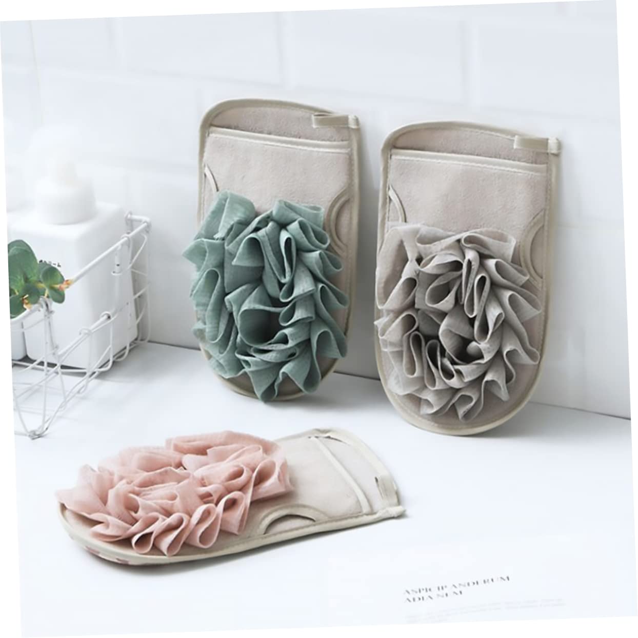 Didiseaon 9pezzi Guanti Esfolianti Per Doccia Design Doppia Faccia Per Rimuovere e Morta Spugne Per Bagno Colorate e Morbide