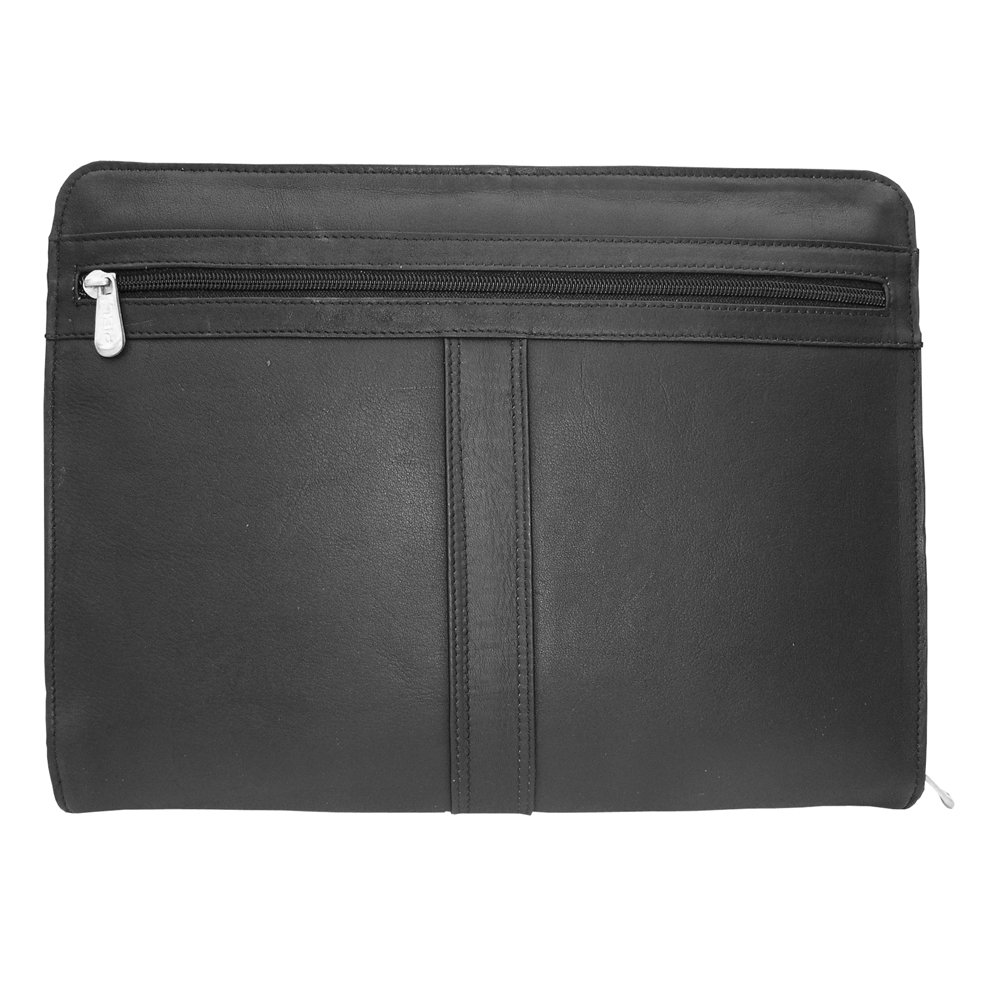 Piel Leather Three-Way Envelope Padfolio, Black, One Size